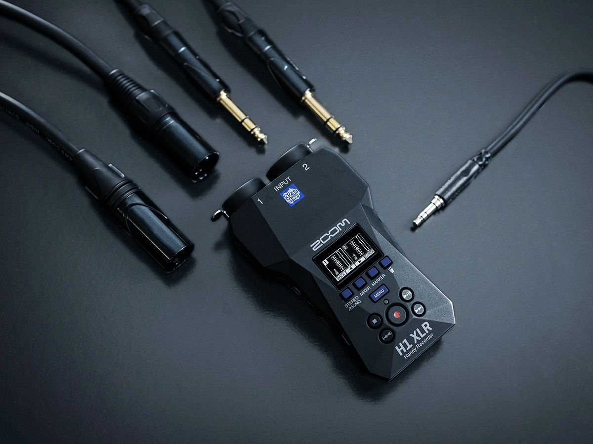 Zoom H1 XLR digital recorder with input flexibility, featuring multiple input options and compact design for high-quality audio recording.