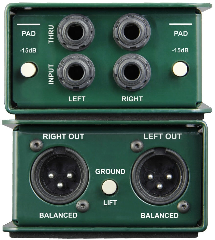 Radial Engineering JDI (Stereo) | Premium Dual Passive DI Box
