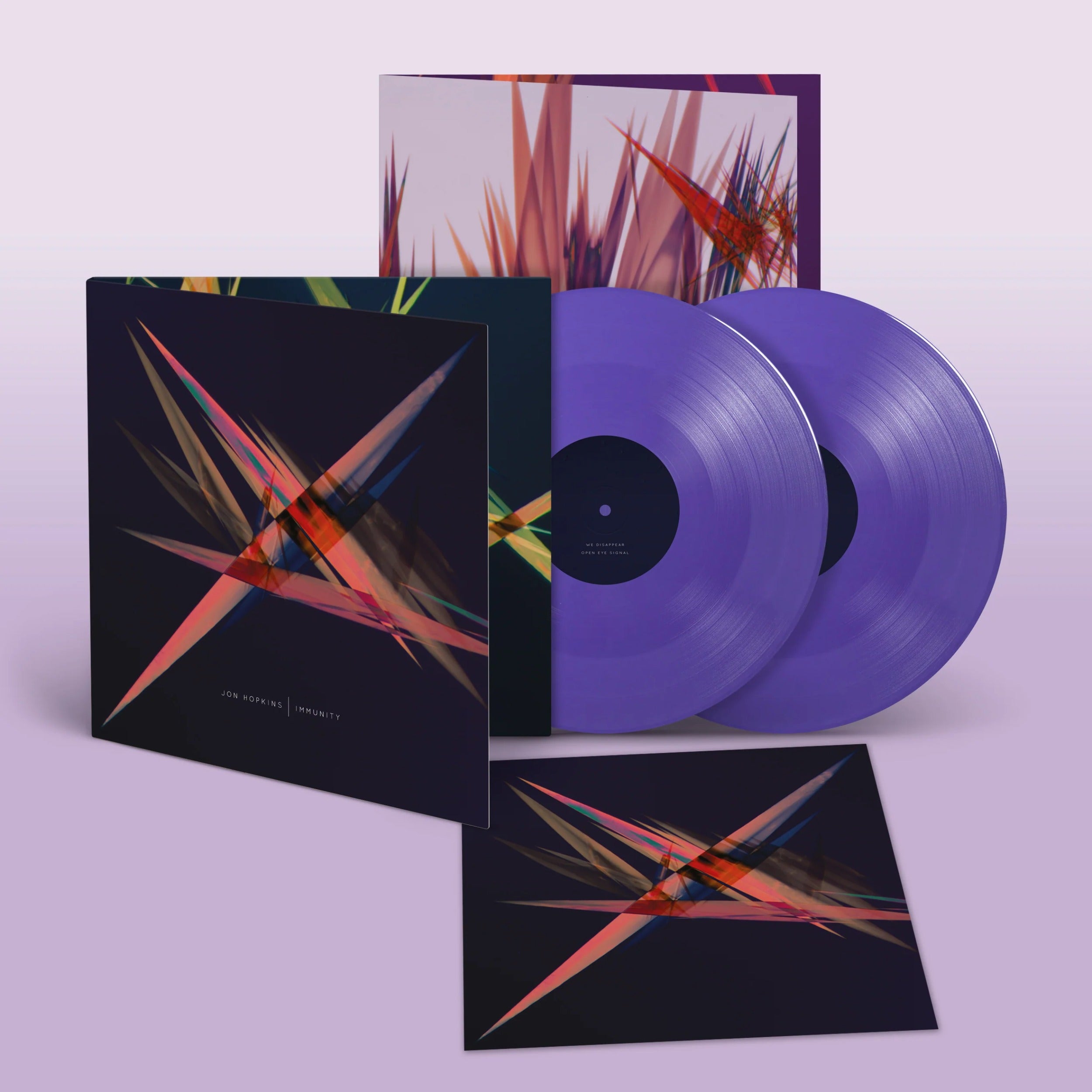 Jon Hopkins - Immunity, purple vinyl 2LP — record and sleeve