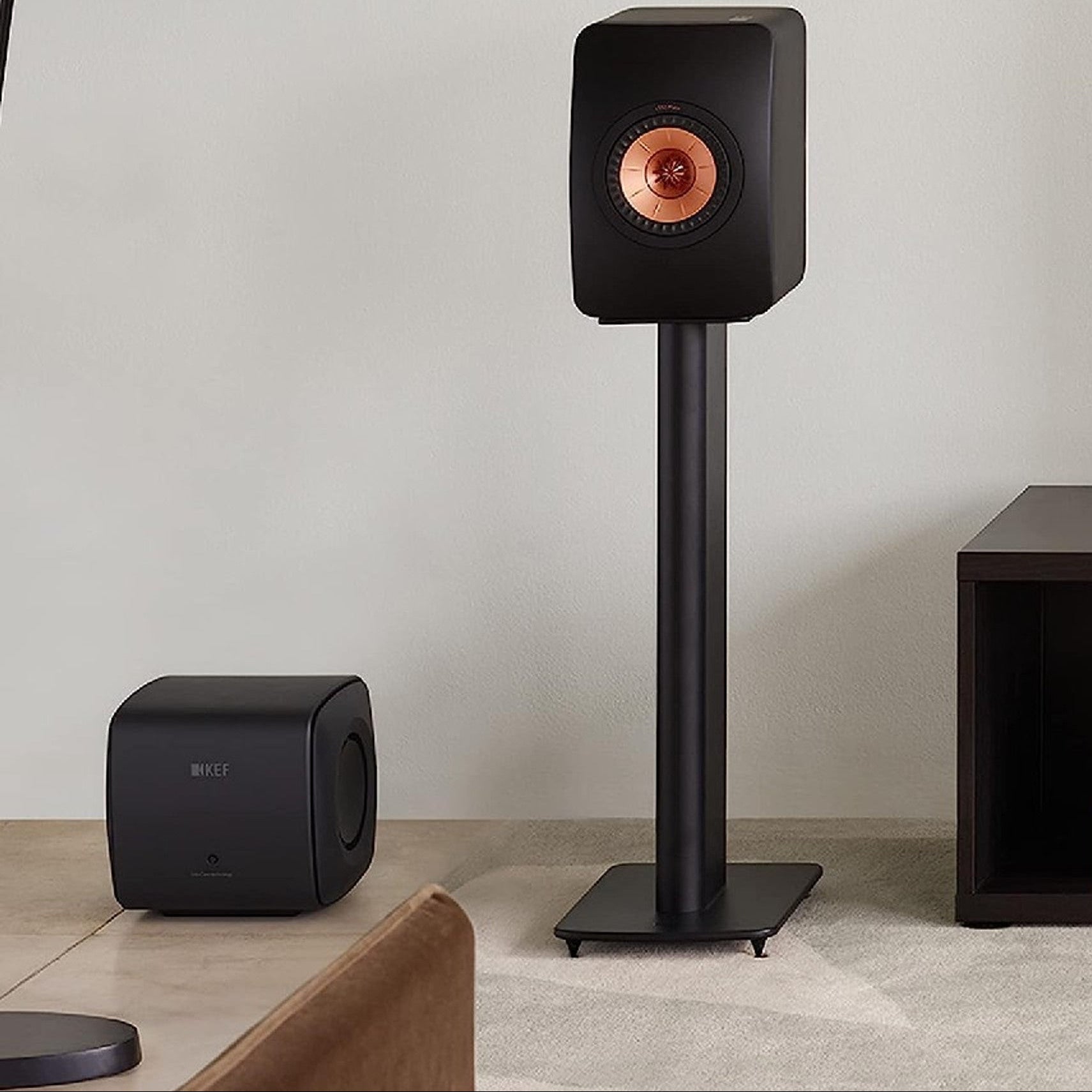 KEF KC62 Subwoofer (Svart) 