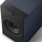KEF Coda W active bookshelf speakers, detail view.