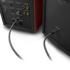KEF Coda W active bookshelf speakers, detail view.