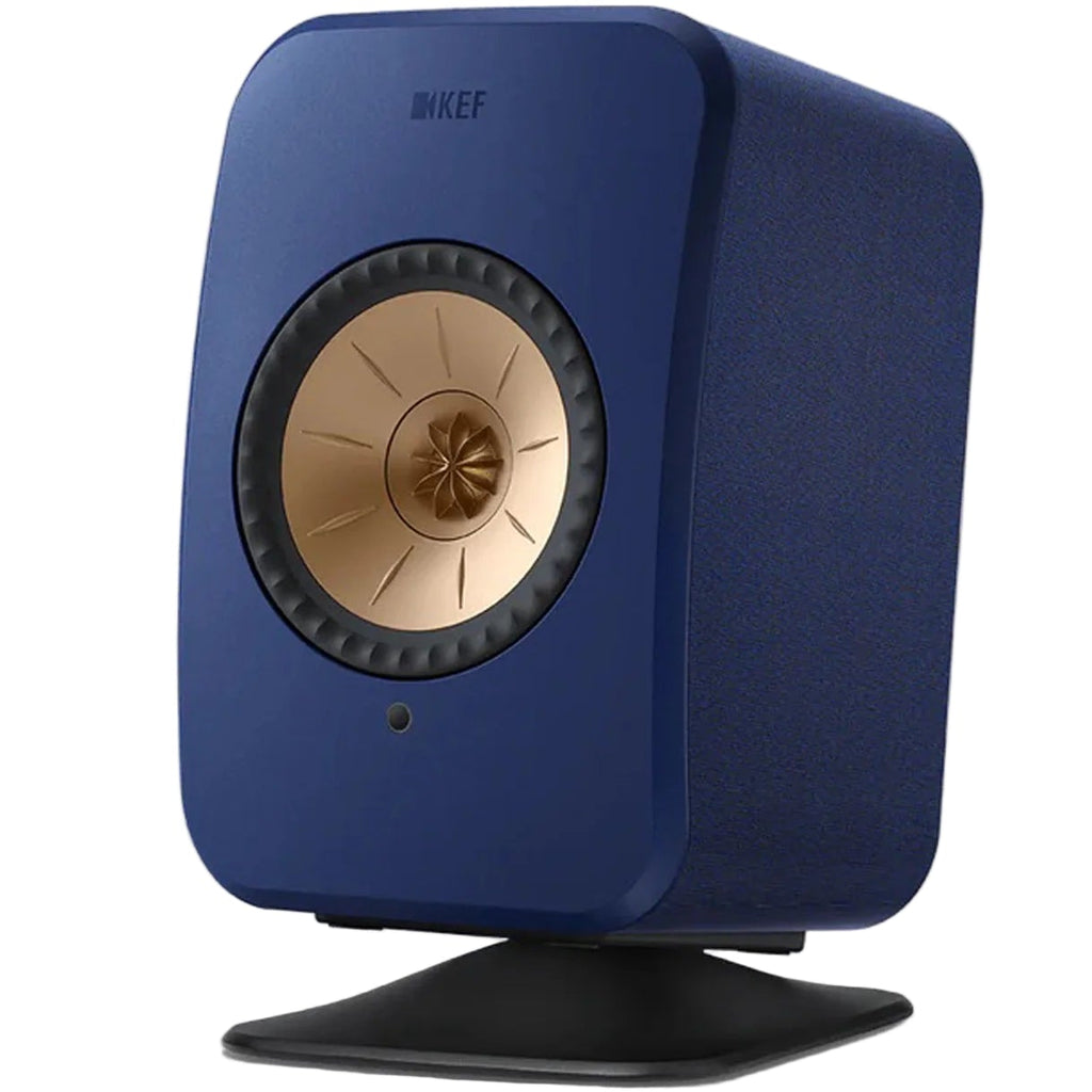 Black KEF P1 Desk Pad for speaker stands, providing a protective and stable surface for KEF speakers on desks.