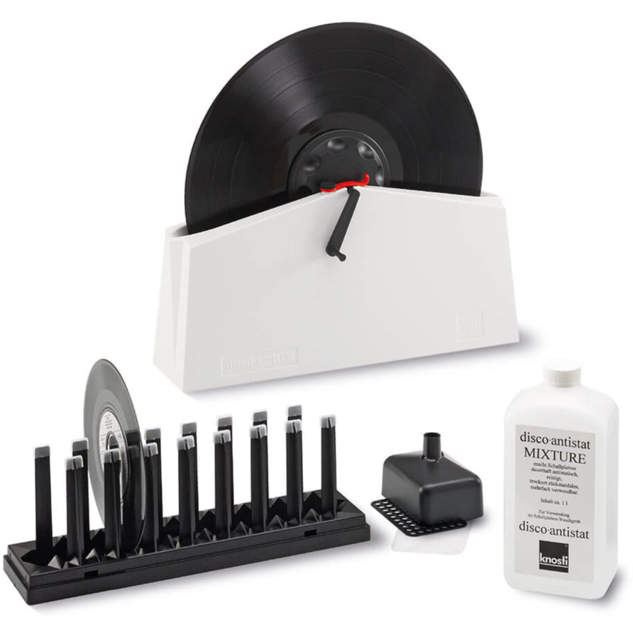 Tonar Knosti Disco-Antistat 2 Plus record cleaning brush and cleaner for vinyl records, designed by Tonar for dust removal and maintenance
