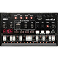 Korg Volca Kick drum machine with knobs and interface, compact analog bass drum and percussion synthesizer in black.