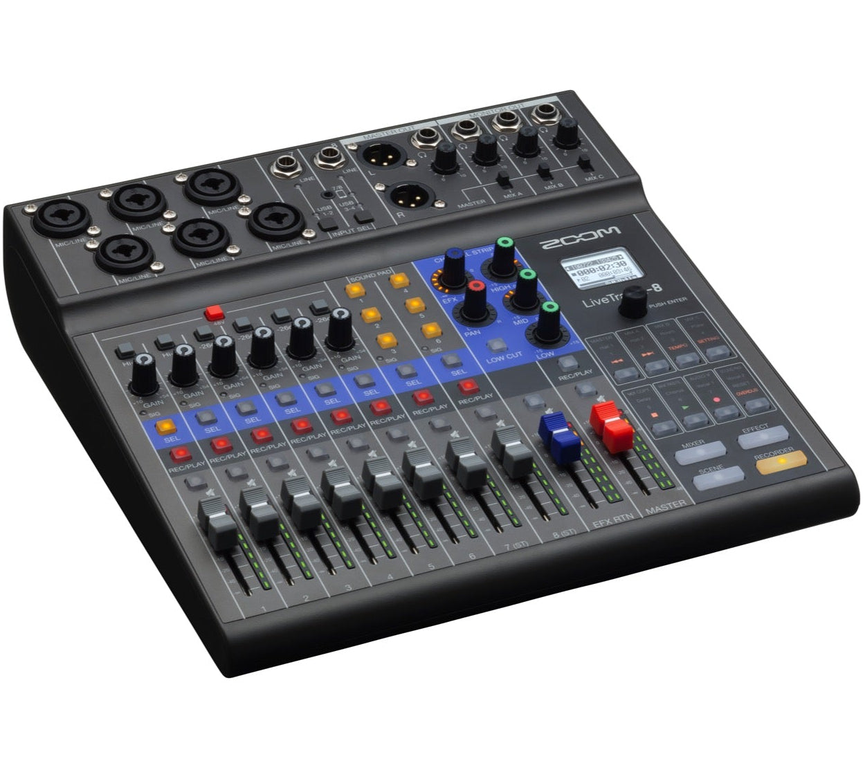 DTM・DAW ZOOM LiveTrak L-8 Zoom LiveTrak L-8 Digital Mixer & Recorder | Soundium