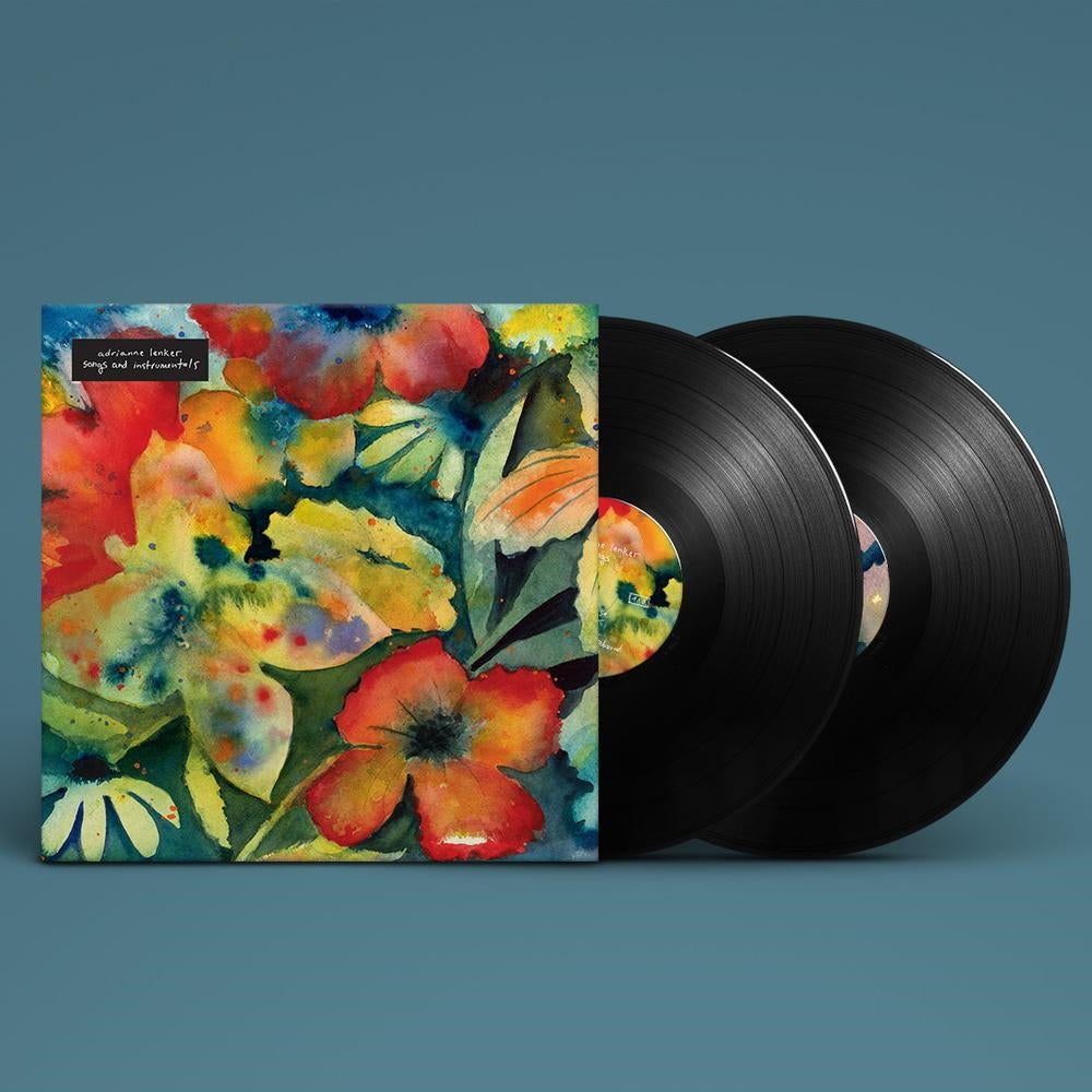 Black vinyl 2LP of Adrianne Lenker's Songs and Instrumentals, featuring indie rock and pop music on 4AD label.
