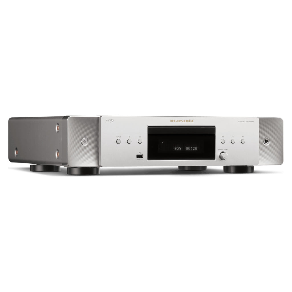 Marantz CD 70 Silver-Gold, front three-quarter view