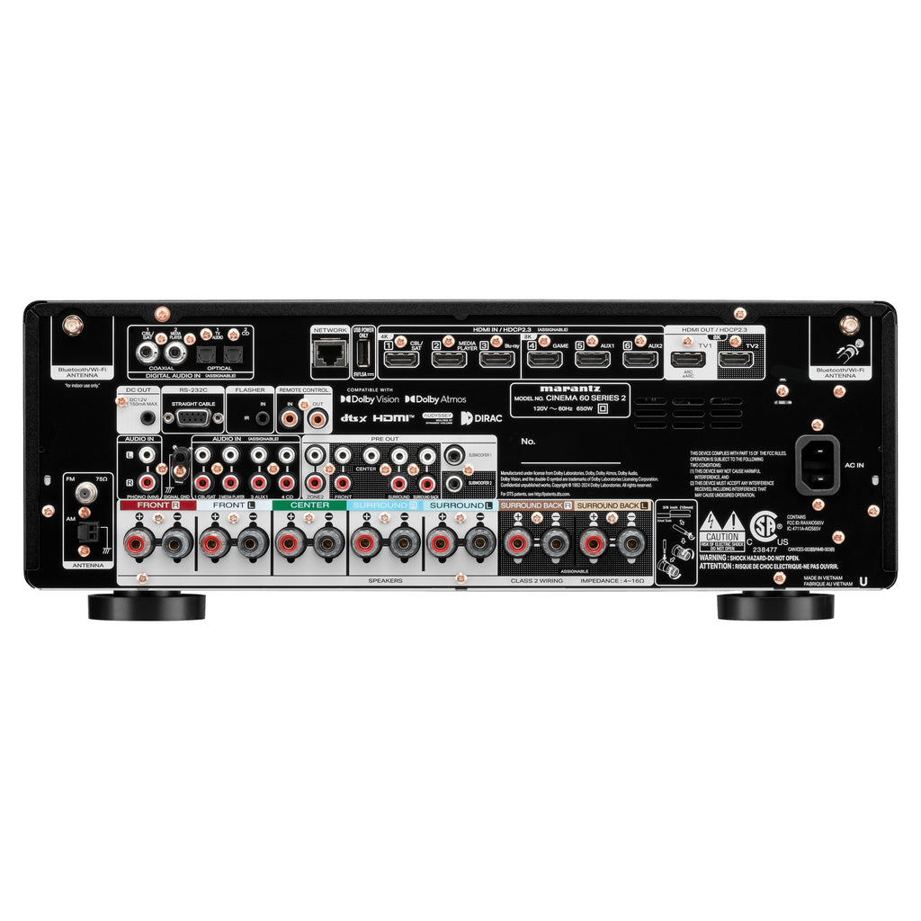 Marantz CINEMA 60 DAB Series 2, rear connections