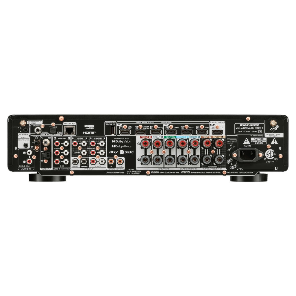 Marantz CINEMA 70s Series 2, rear connections