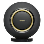Marantz Horizon wireless speakers in sleek black finish, featuring modern design and multiple connectivity options.