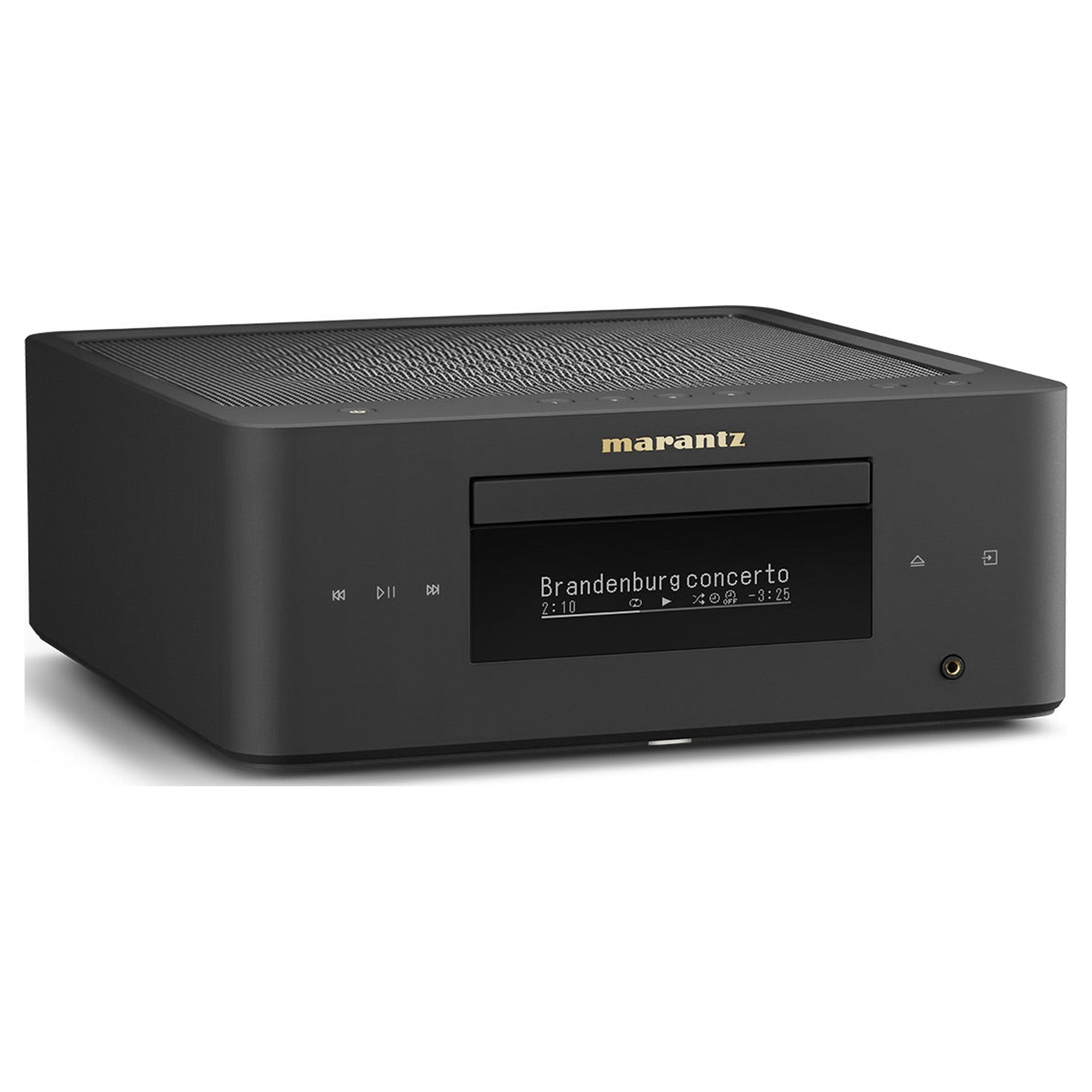 Marantz MCR 60n DAB, Matte Black, three-quarter view