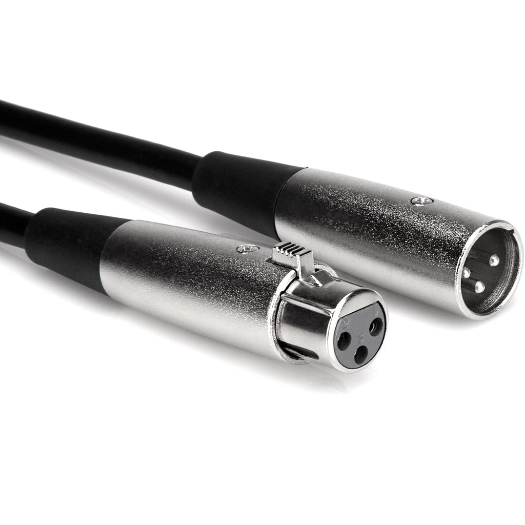 Hosa MCL-110 3m XLR-Female to XLR-Male cable with connectors visible, used for professional audio connections.