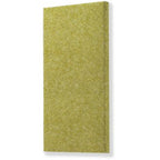 Megasonus POLY50 acoustic panel in natural wood finish, showing textured surface and modern design for sound absorption.