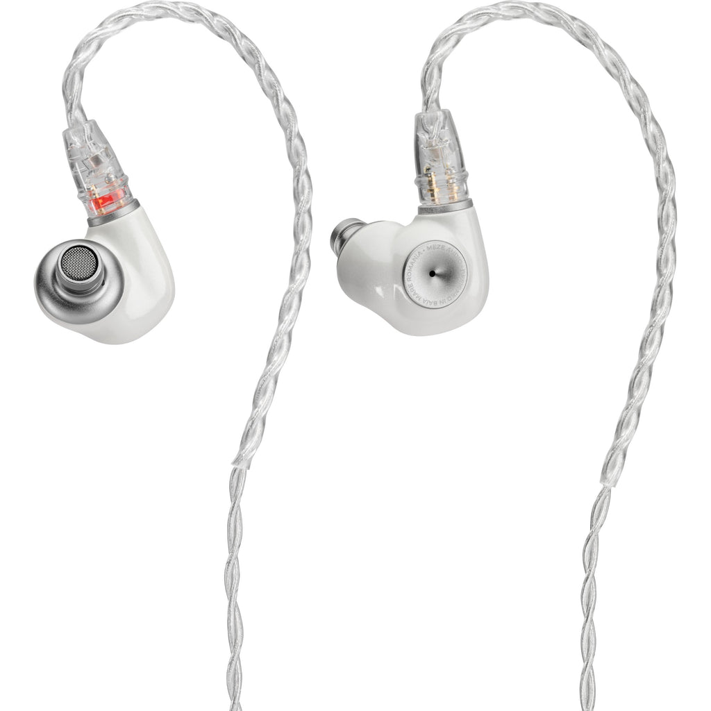 In-ear headphones by Meze Audio Alba B-Stock featuring black earbuds and sleek design for high-quality sound.