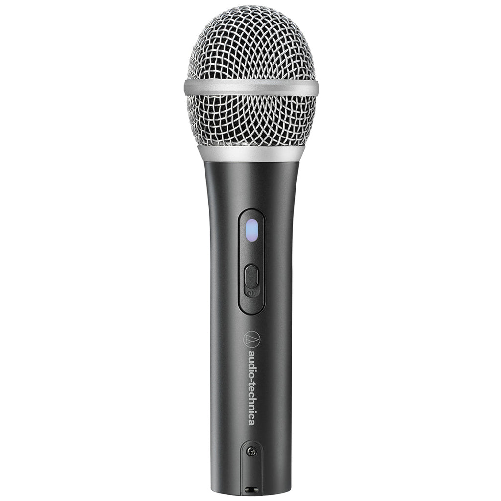 Audio Technica ATR2100x-USB microphone, a versatile USB microphone with a sleek design for podcasting and recording.