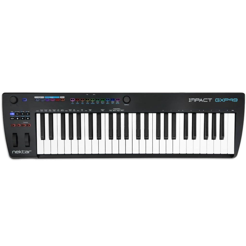 Nektar Impact GXP49, midi keyboards, angle