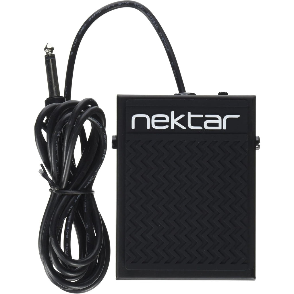 Nektar NP-1 MIDI pedal with footswitch and control knob for seamless music production and live performance.