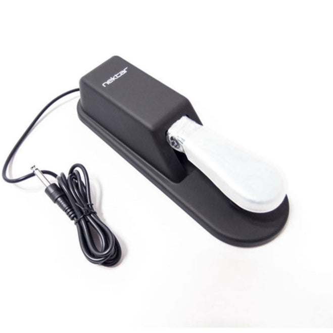 Nektar NP-2 MIDI footswitch pedal with sturdy black design and two footswitches for seamless music control.