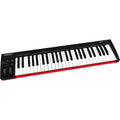 Nektar SE49 midi keyboard with 49 keys, pitch bend and modulation wheels, compact digital piano for music production and practice.