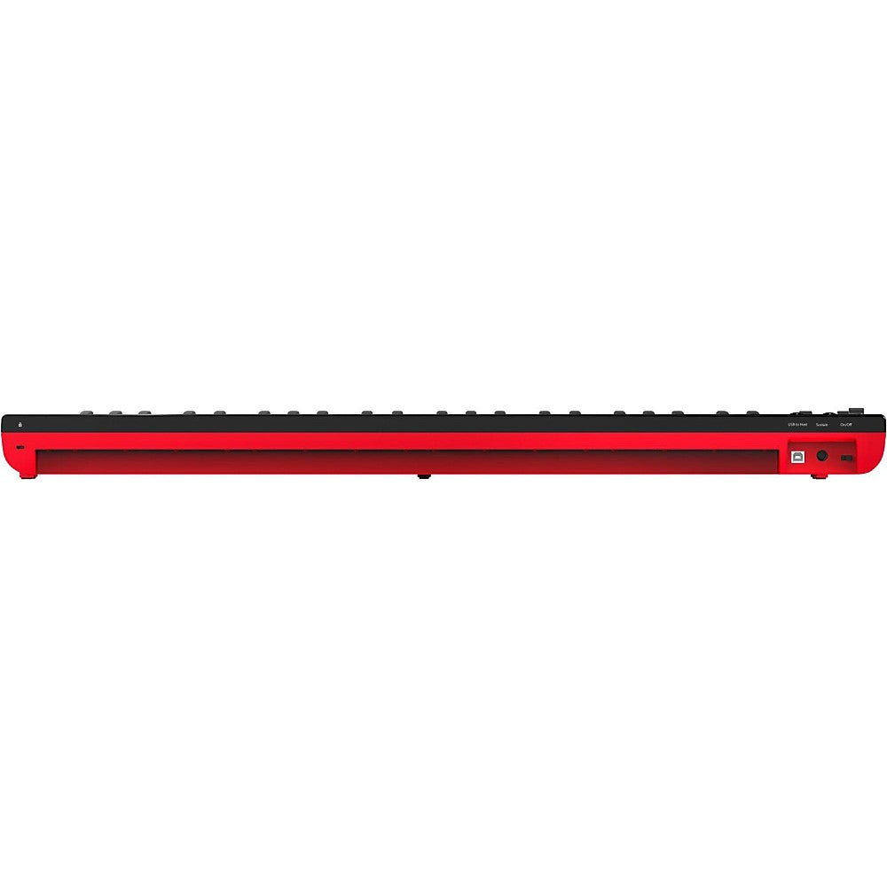 Nektar SE49 MIDI keyboard with 49 keys, featuring control knobs and buttons, ideal for music production and live performance.