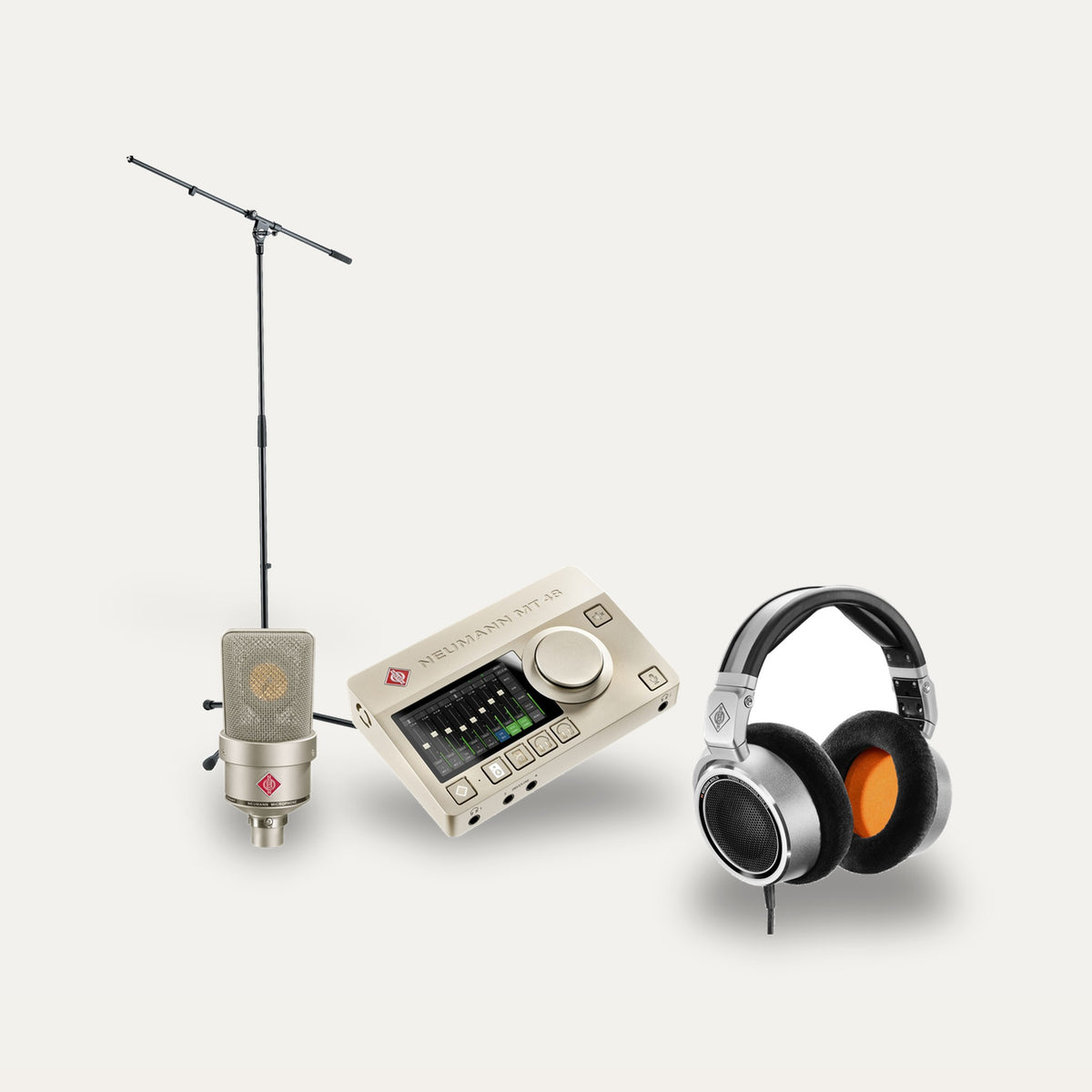 Neumann MT 48 + TLM 103 + NDH 30 Reference Studio Set – Microphone Finish Silver