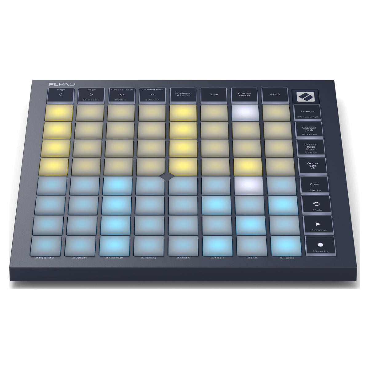 Novation FLpad, front elevated view