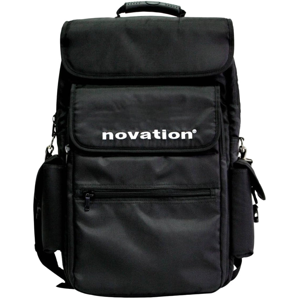 Small Novation Soft Bag designed for 25-key keyboards, offering portable protection and storage for music equipment.