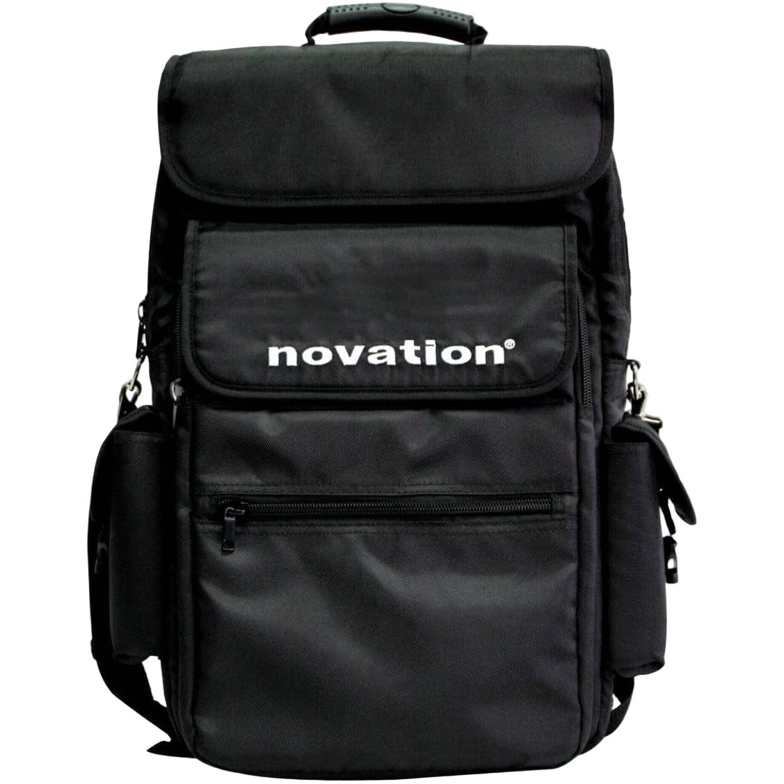 Small Novation Soft Bag designed for 25-key keyboards, offering portable protection and storage for music equipment.