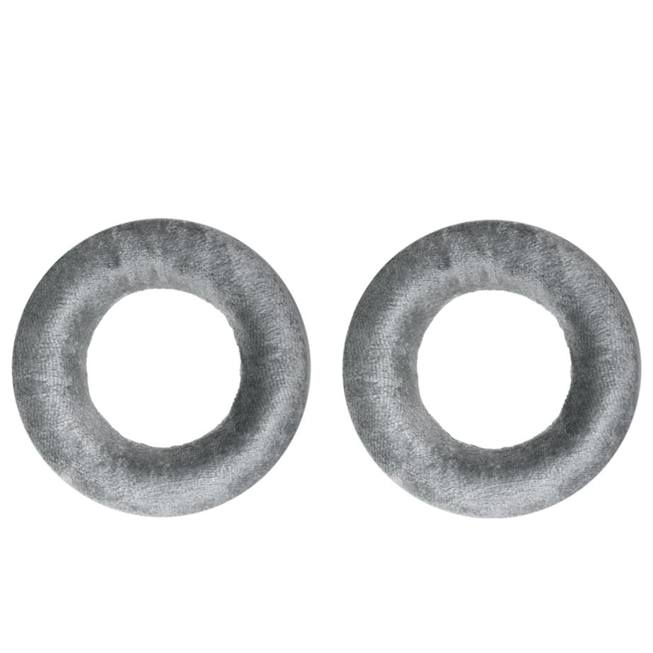 Beyerdynamic EDT 770 velour headphone ear pads showing soft, plush velour material and ear pad shape for comfortable fit