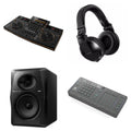 Pioneer DJ Opus-Quad Creative DJ bundle with mixing equipment and accessories, designed for professional DJ performances.