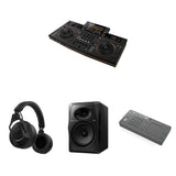 Pioneer DJ Opus-Quad Ultimate DJ bundle with DJ controllers, headphones, and accessories for professional mixing and performance.