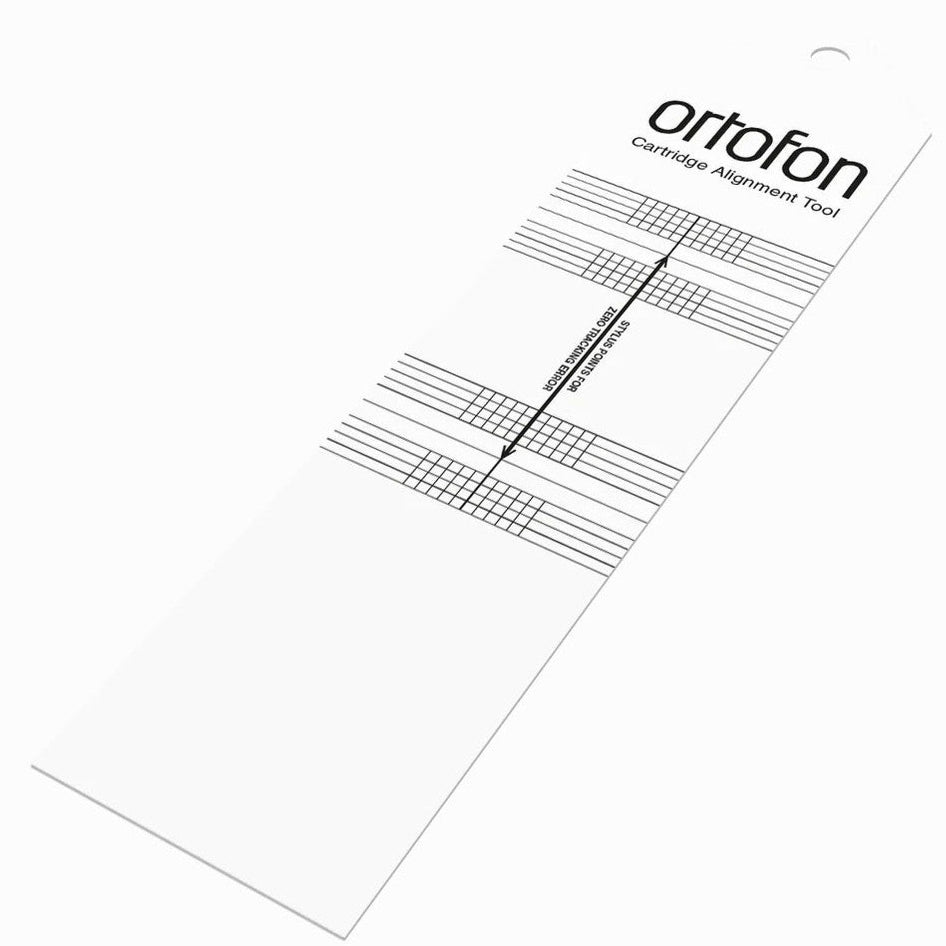 Ortofon Cartridge Alignment Tool for precise setup of turntable cartridges, part of Ortofon's cartridge accessories collection.