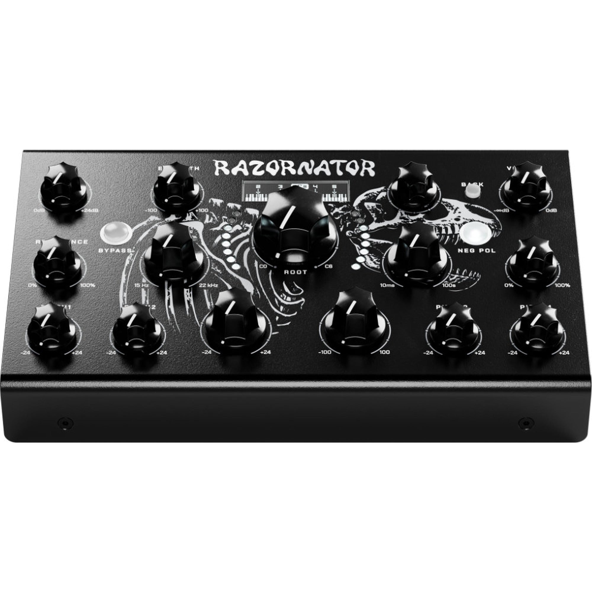Erica Synths Razornator, front three-quarter view