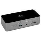 OWC Thunderbolt 5 Dock, front three-quarter view