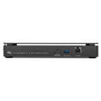 OWC Thunderbolt 5 Dual 10GbE Network Dock, front view with USB-C, USB-A and 2.5GbE ports