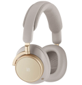 Bang & Olufsen Beoplay H100 wireless headphones in hourglass sand color, shown in a front perspective.