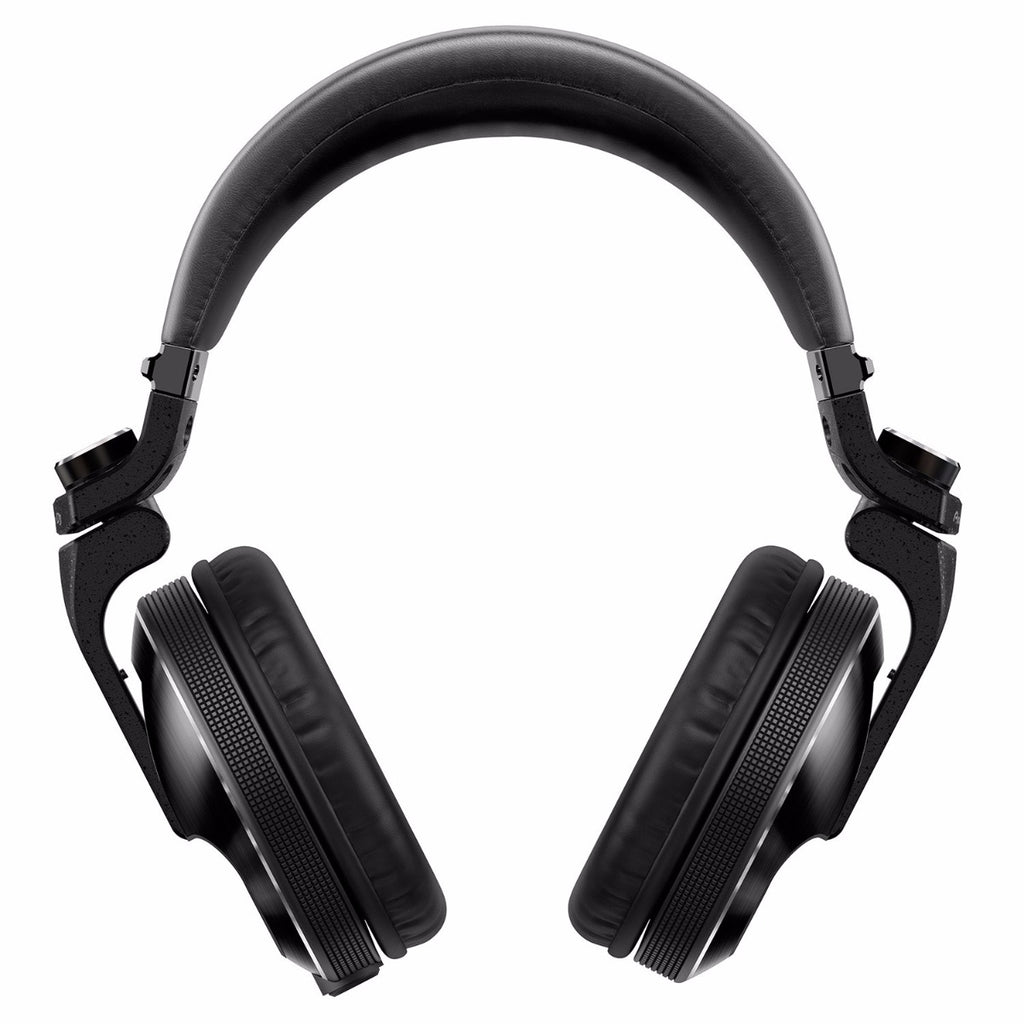 Pioneer DJ HDJ-X10 professional DJ headphones with large ear cups and adjustable headband, black color, detailed in the image.