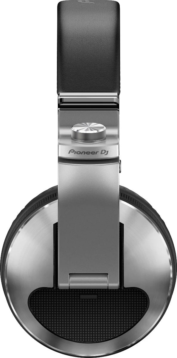 Close-up of Pioneer HDJ-X10 DJ headphones with large ear cups and adjustable headband, showcasing their professional design.