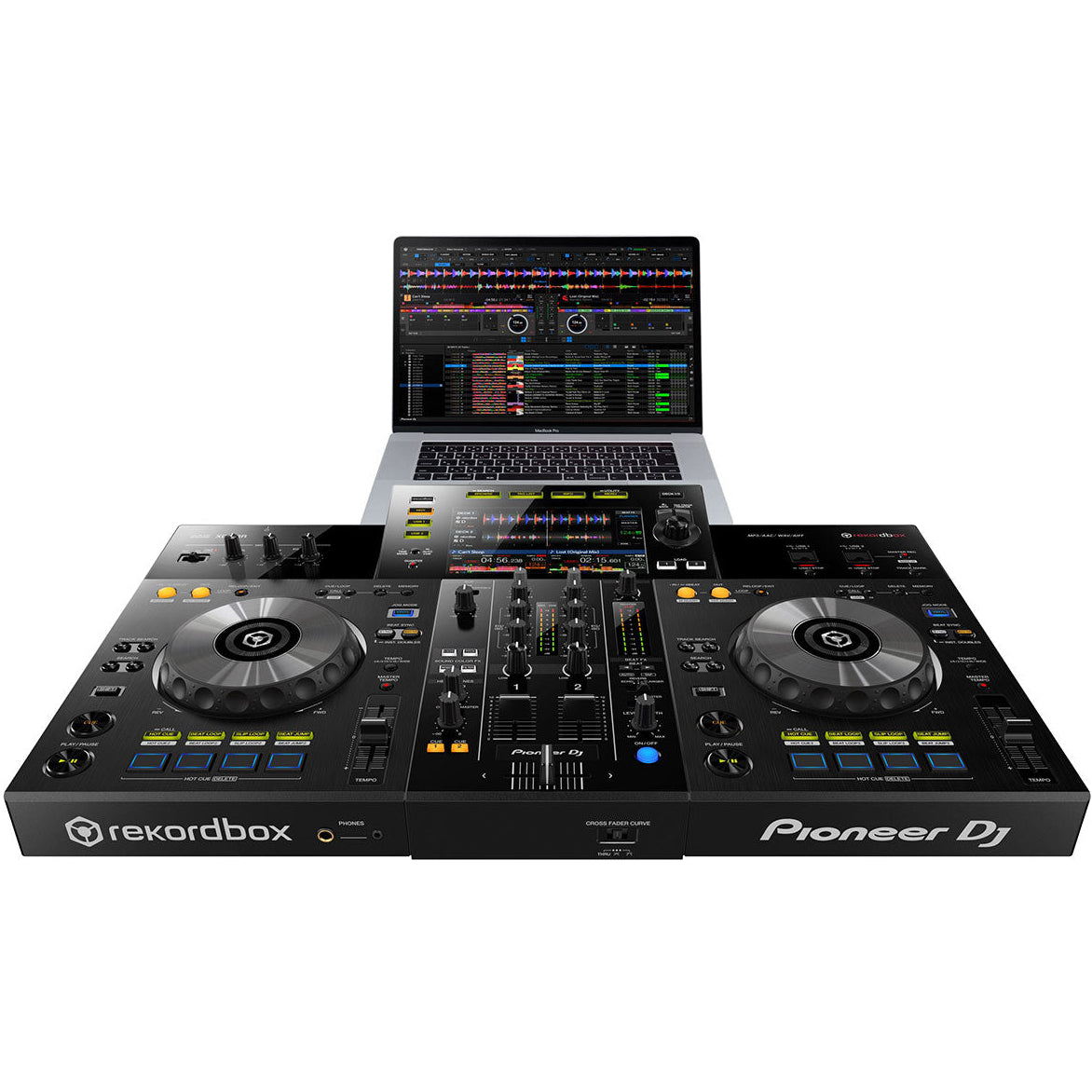 Pioneer DJ Pioneer XDJ-RR dj media players, front view