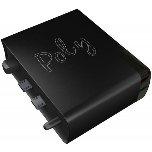 Chord Electronics Poly music streamer device with sleek black finish and front display, designed for high-quality audio streaming.