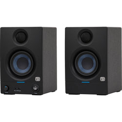 PreSonus Eris 3.5 2nd Gen desktop speakers, in black, lifestyle setting