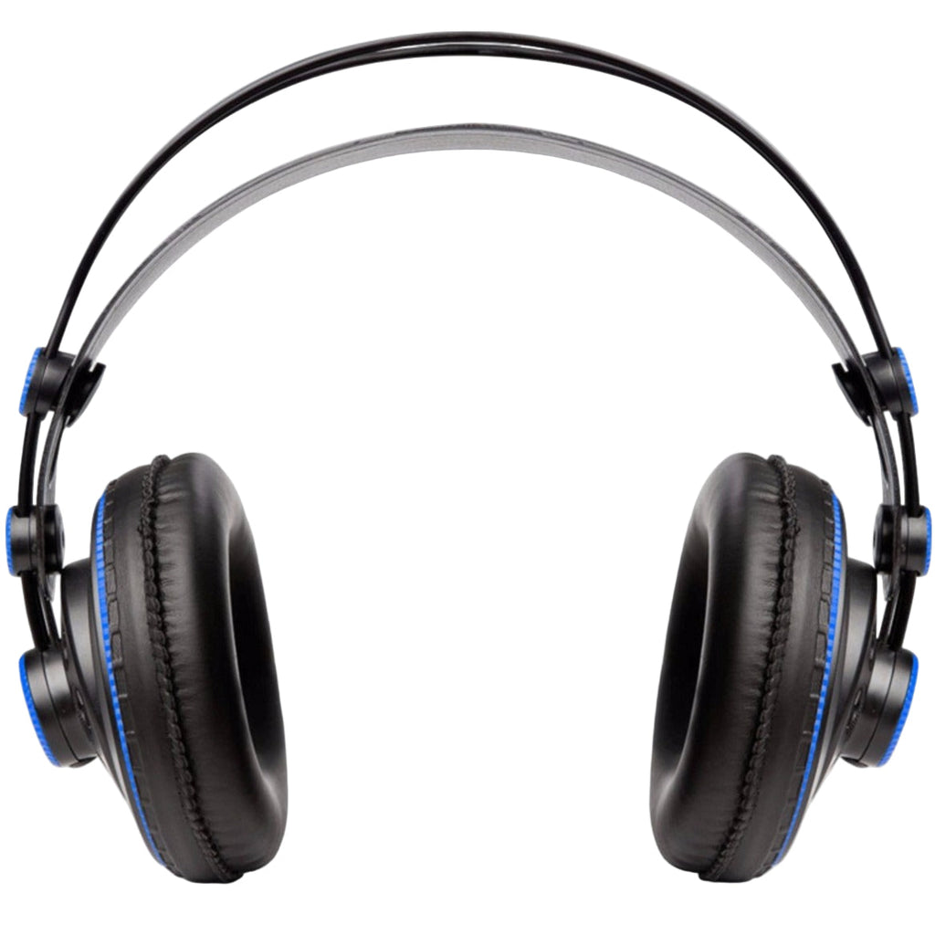 Presonus HD7 studio headphones with over-ear design and padded ear cups, ideal for professional audio monitoring.