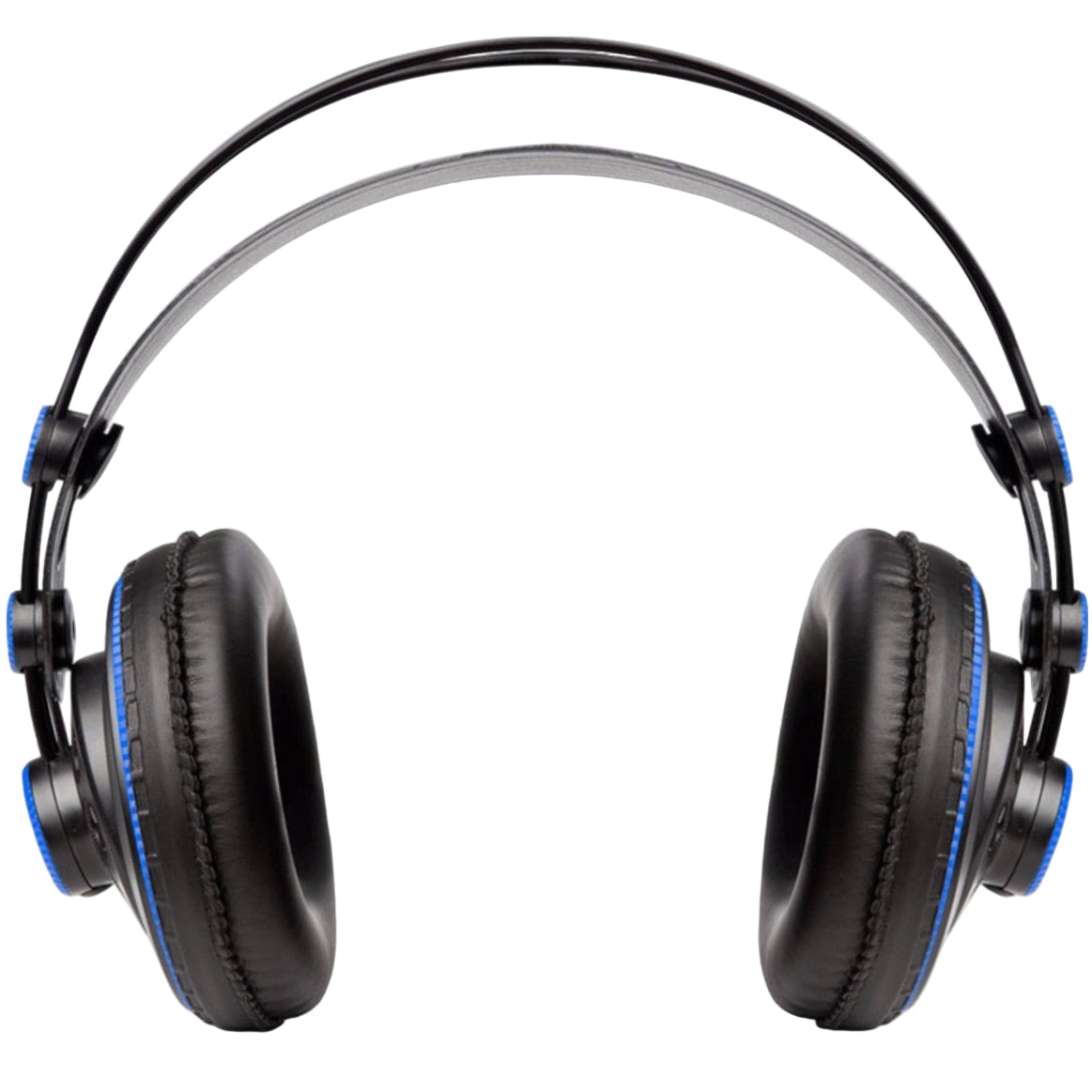 Presonus HD7 studio headphones with over-ear design and padded ear cups, ideal for professional audio monitoring.