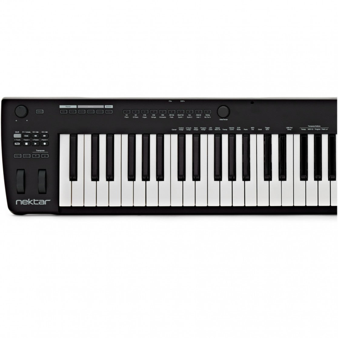 Nektar Impact GXP88 MIDI keyboard with 88 keys, knobs, and control buttons for music production and digital studio use.