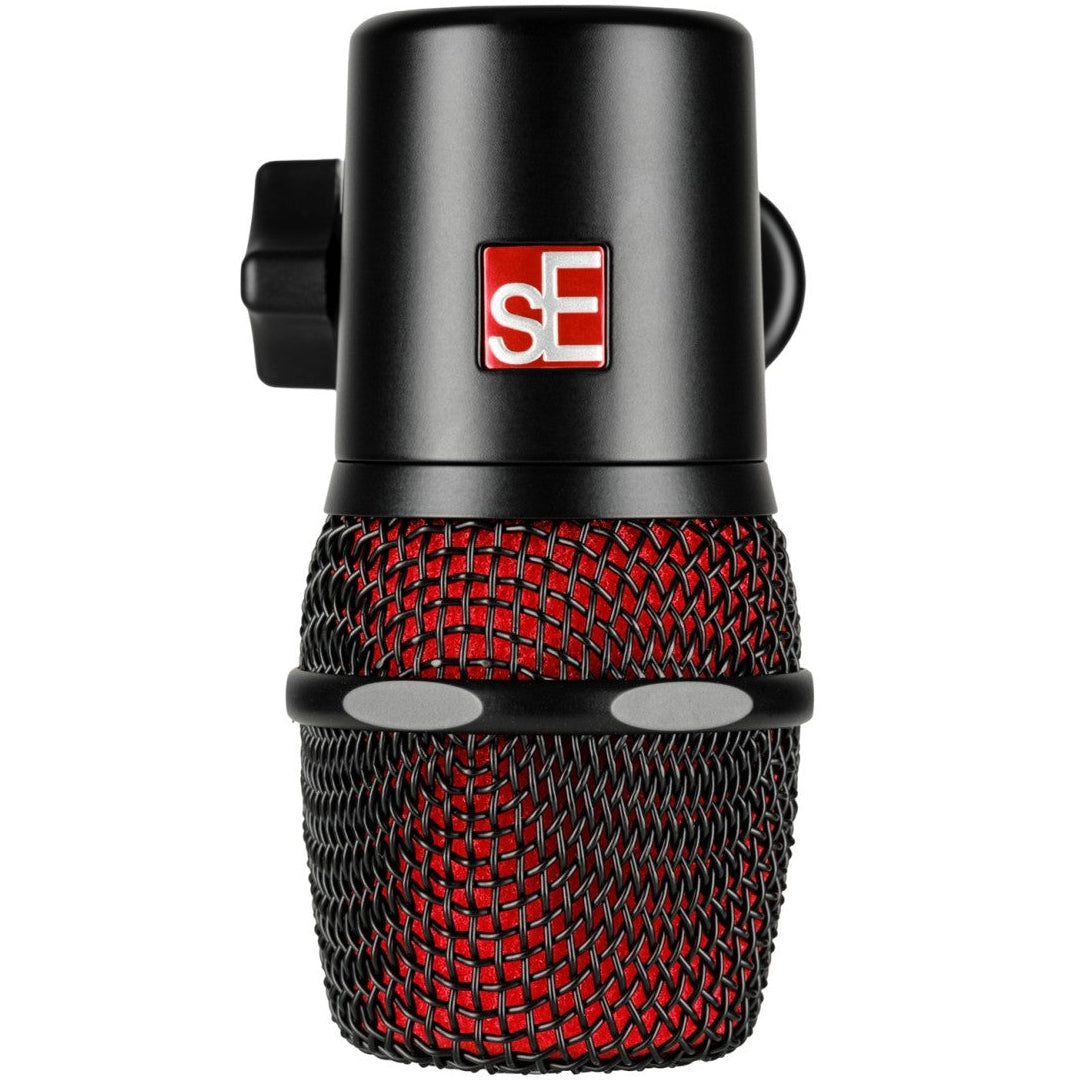 SE Electronics sE Electronics V BEAT dynamic microphone with black grille and body, ideal for live vocals and instrument recording