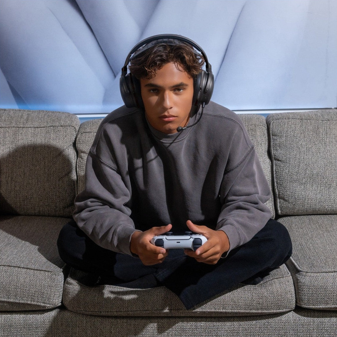 Audeze Maxwell 2 gaming headphones for PlayStation, over-ear design with adjustable headband and plush ear cushions.