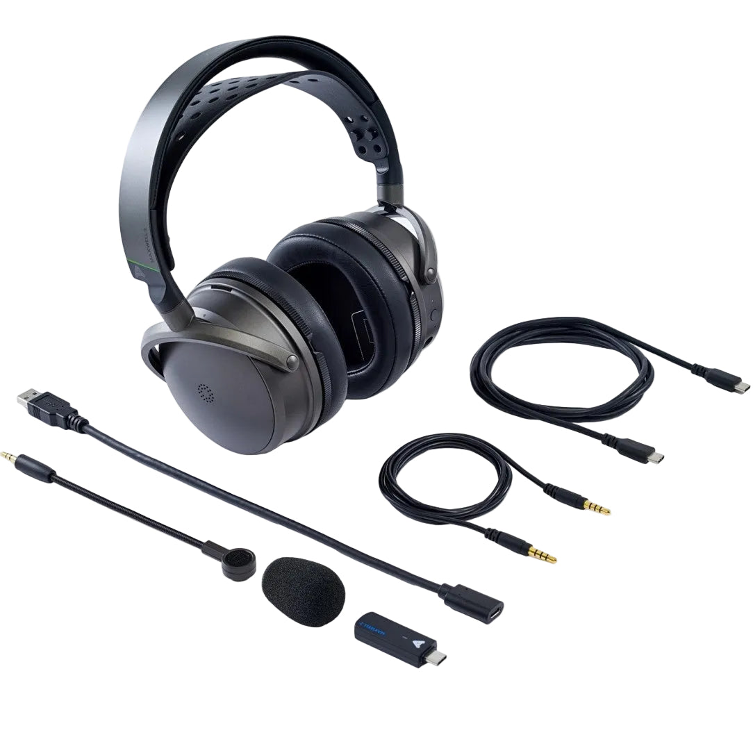 Audeze Maxwell 2 Playstation Edition gaming headphones with over-ear design, black finish, and padded ear cushions.