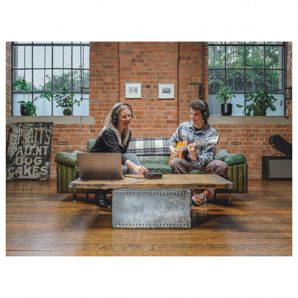 Audient iD4 MK2 audio interface with compact design, visible input/output ports, and professional-grade controls for high-quality sound recording.
