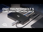 OWC Thunderbolt 5 Dual 10GbE Network Dock, official OWC video